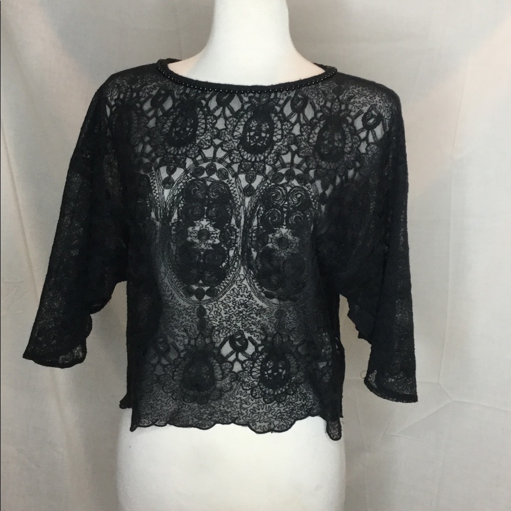 ‼️25‼️ Zara black lace top